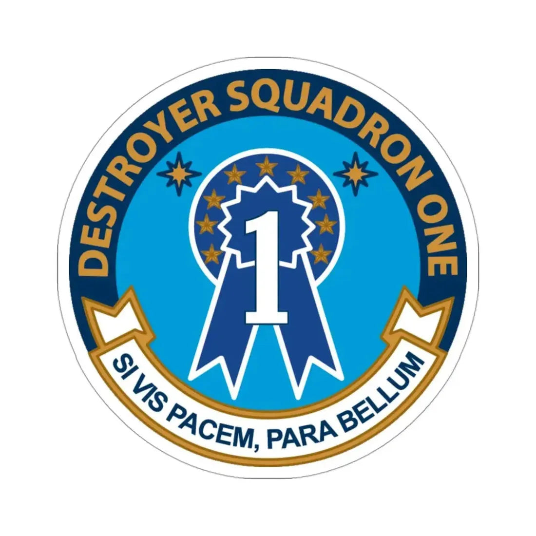 Destroyer Squadron One (U.S. Navy) STICKER Vinyl Die-Cut Decal - The Sticker Space