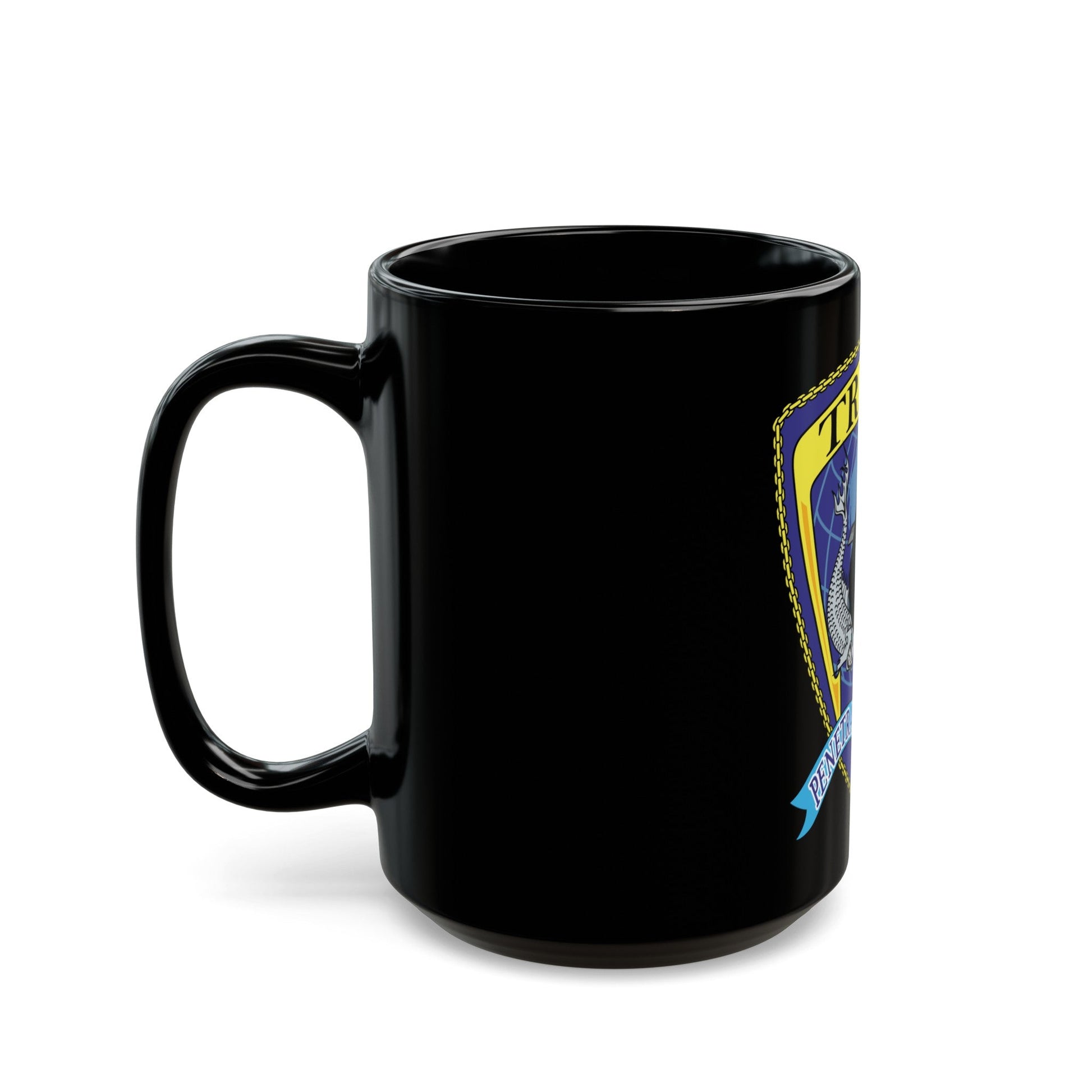 Det Triton (U.S. Navy) Black Coffee Mug-The Sticker Space