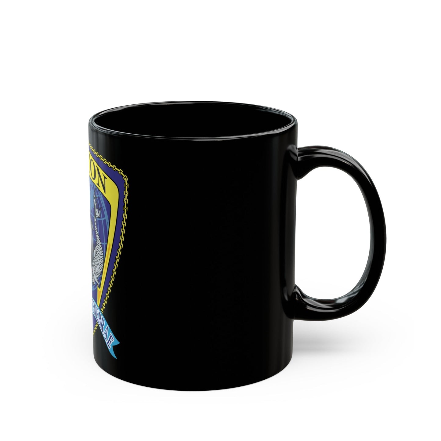 Det Triton (U.S. Navy) Black Coffee Mug-The Sticker Space