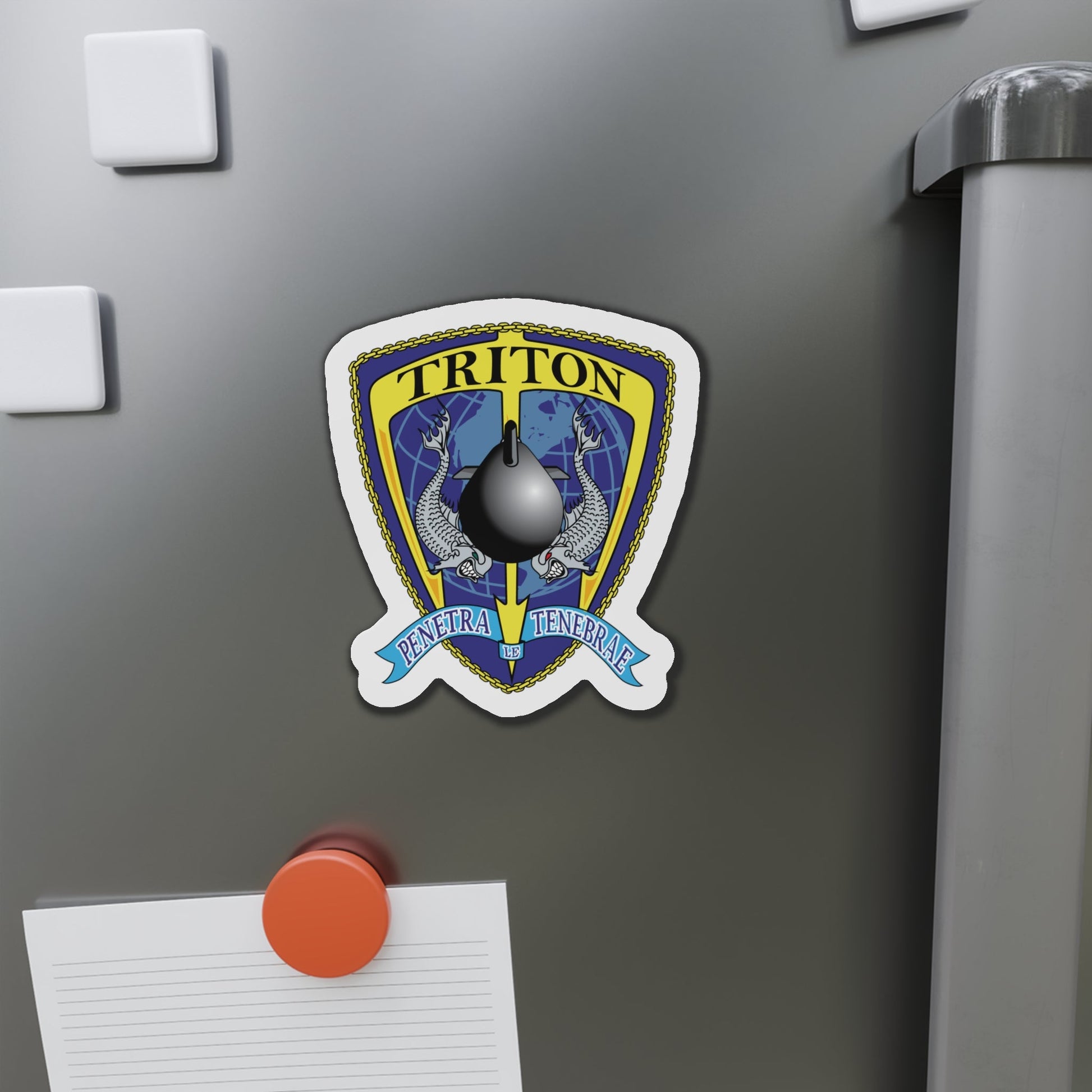 Det Triton (U.S. Navy) Die-Cut Magnet-The Sticker Space