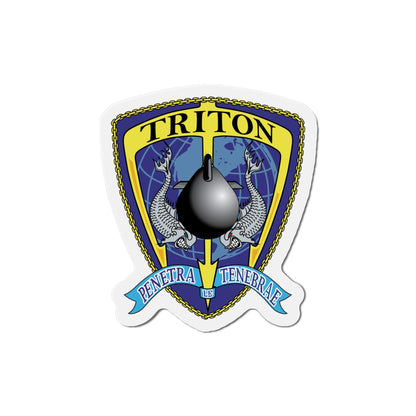 Det Triton (U.S. Navy) Die-Cut Magnet-5" x 5"-The Sticker Space