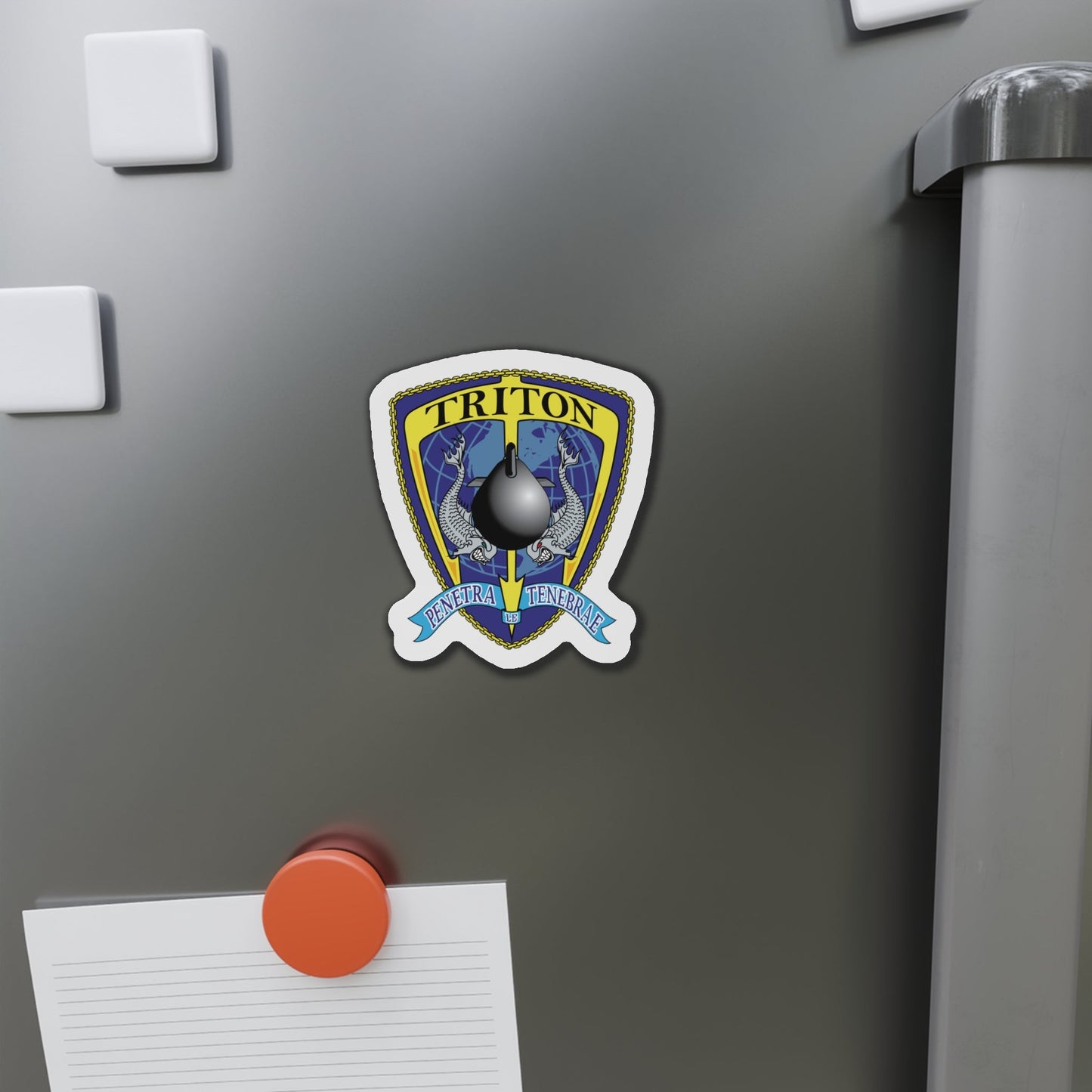 Det Triton (U.S. Navy) Die-Cut Magnet-The Sticker Space