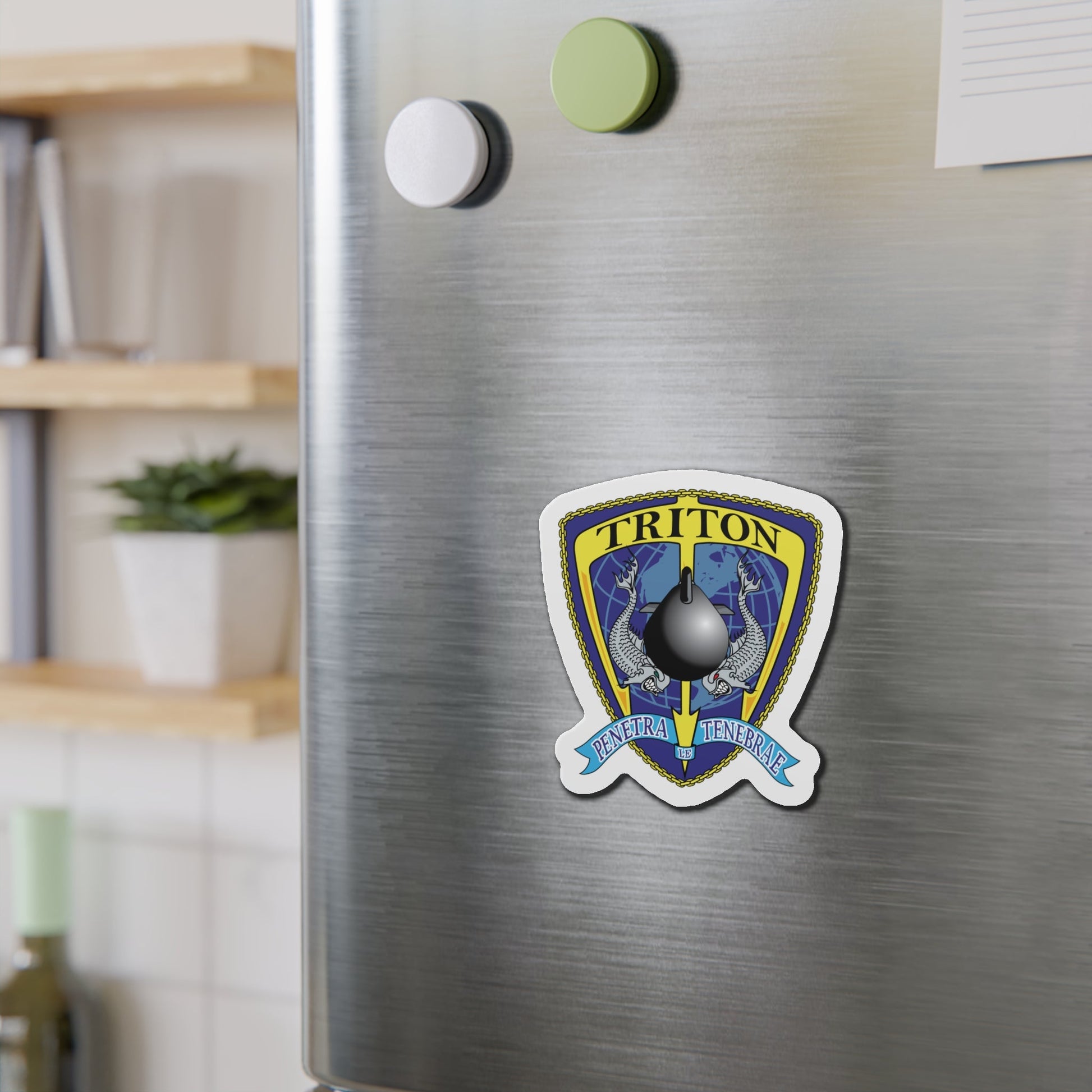 Det Triton (U.S. Navy) Die-Cut Magnet-The Sticker Space