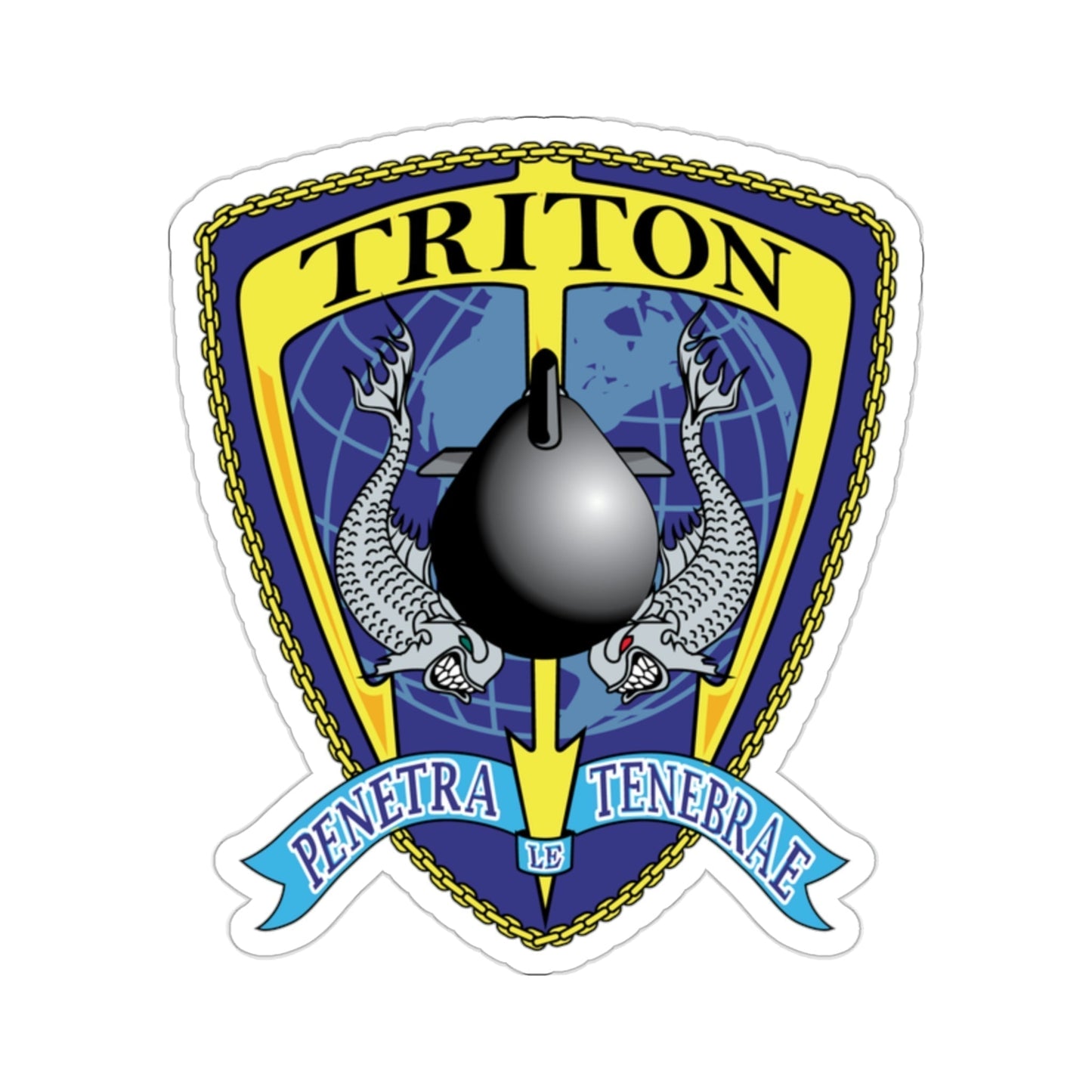 Det Triton (U.S. Navy) STICKER Vinyl Die-Cut Decal-2 Inch-The Sticker Space