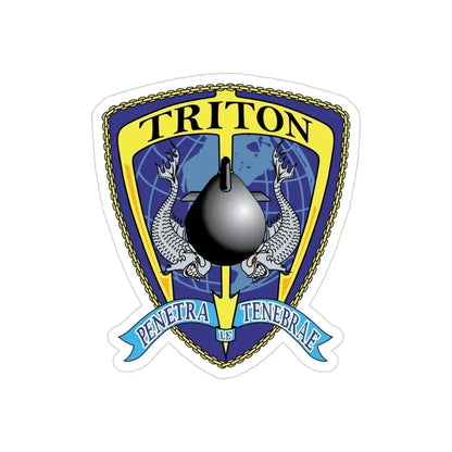 Det Triton (U.S. Navy) Transparent STICKER Die-Cut Vinyl Decal - The Sticker Space