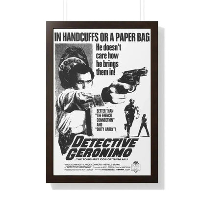 DETECTIVE GERONIMO (THE MAD BOMBER) 1973 - Framed Movie Poster - The Sticker Space