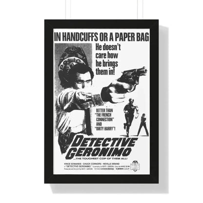 DETECTIVE GERONIMO (THE MAD BOMBER) 1973 - Framed Movie Poster - The Sticker Space