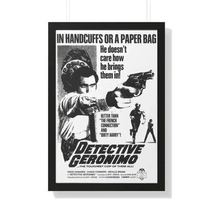 DETECTIVE GERONIMO (THE MAD BOMBER) 1973 - Framed Movie Poster - The Sticker Space