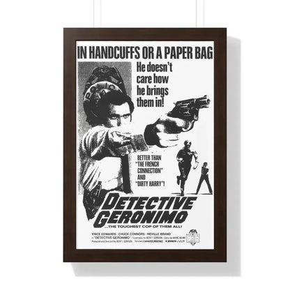 DETECTIVE GERONIMO (THE MAD BOMBER) 1973 - Framed Movie Poster - The Sticker Space
