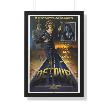 DETOUR 1945 - Framed Movie Poster-20" x 30"-The Sticker Space