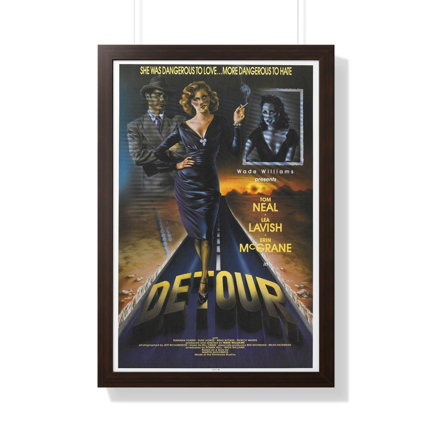 DETOUR 1945 - Framed Movie Poster-20" x 30"-The Sticker Space