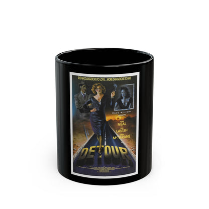 DETOUR 1945 Movie Poster - Black Coffee Mug-11oz-The Sticker Space