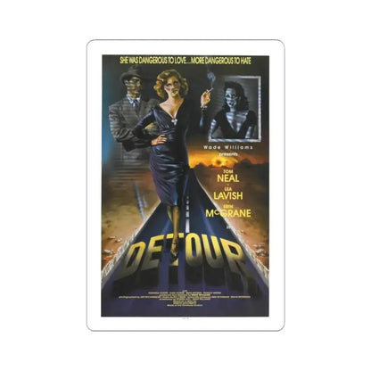 DETOUR 1945 Movie Poster - STICKER Vinyl Kiss-Cut Decal 2 Inch White - The Sticker Space