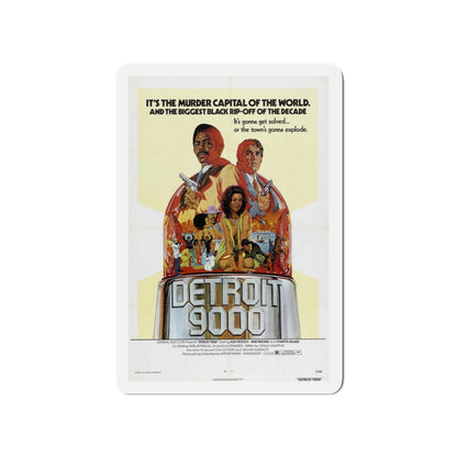 DETROIT 9000 1973 Movie Poster - Die-Cut Magnet-4" x 4"-The Sticker Space