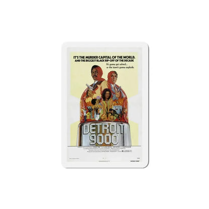 Detroit 9000 1973 Movie Poster Refrigerator Magnet 4 Inch - The Sticker Space