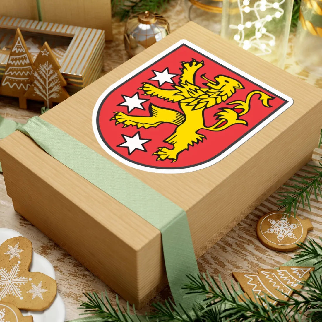 DEU Aach Hegau COA (Germany) (Coat of Arms) STICKER Vinyl Kiss-Cut Decal - The Sticker Space