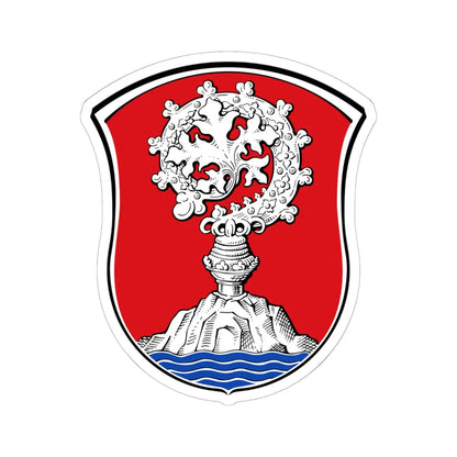 DEU Abtsteinach COA (Germany) (Coat of Arms) STICKER Vinyl Kiss-Cut Decal 6 Inch White - The Sticker Space