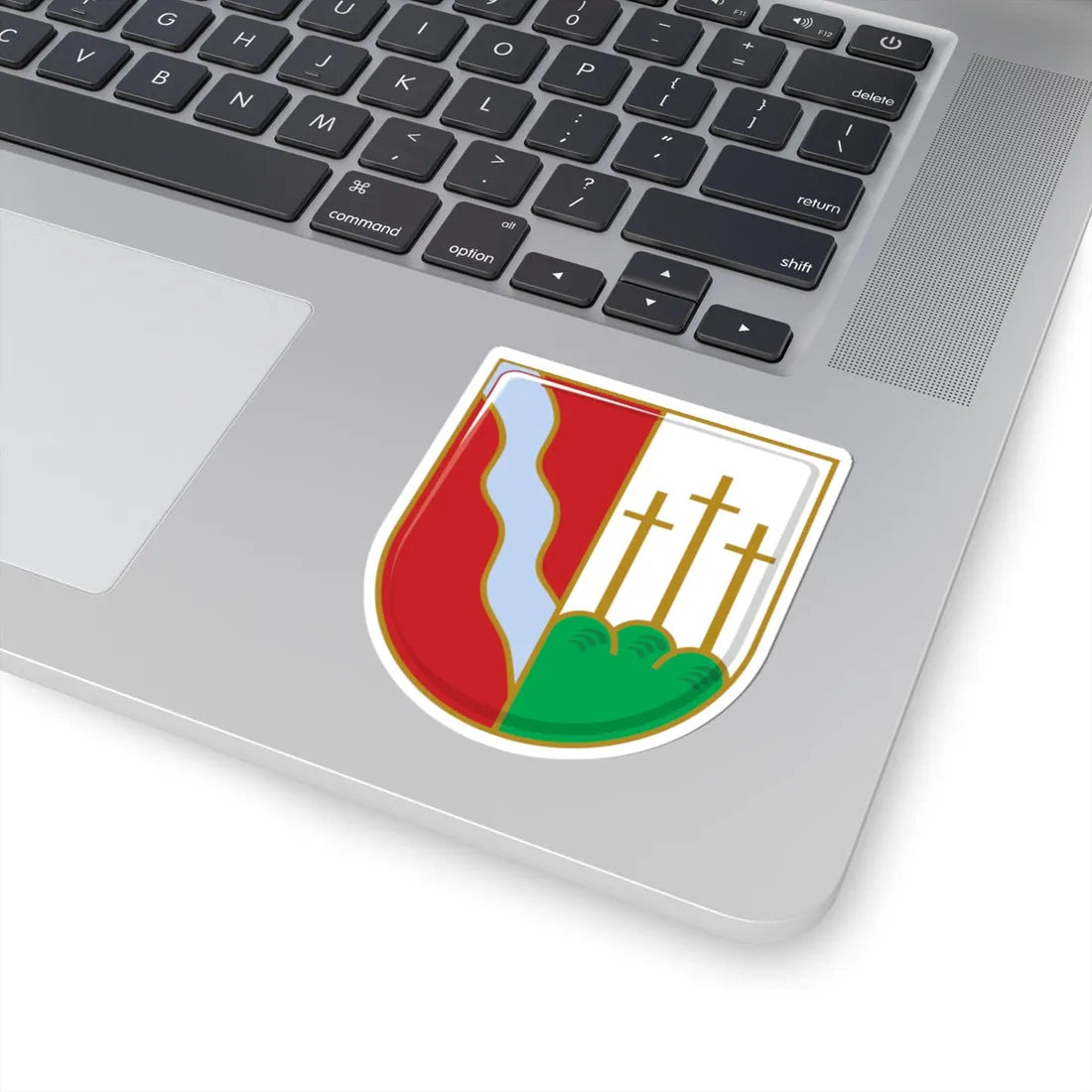 DEU Achsheim Langweid am Lech COA (Germany) (Coat of Arms) STICKER Vinyl Kiss-Cut Decal - The Sticker Space