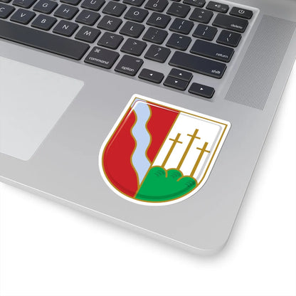 DEU Achsheim Langweid am Lech COA (Germany) (Coat of Arms) STICKER Vinyl Kiss-Cut Decal - The Sticker Space