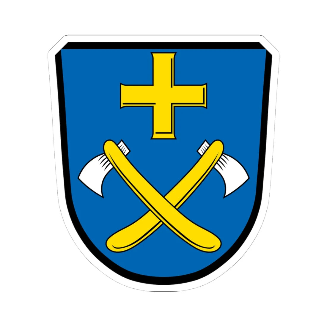 DEU Adelsried COA (Germany) (Coat of Arms) STICKER Vinyl Kiss-Cut Decal - The Sticker Space