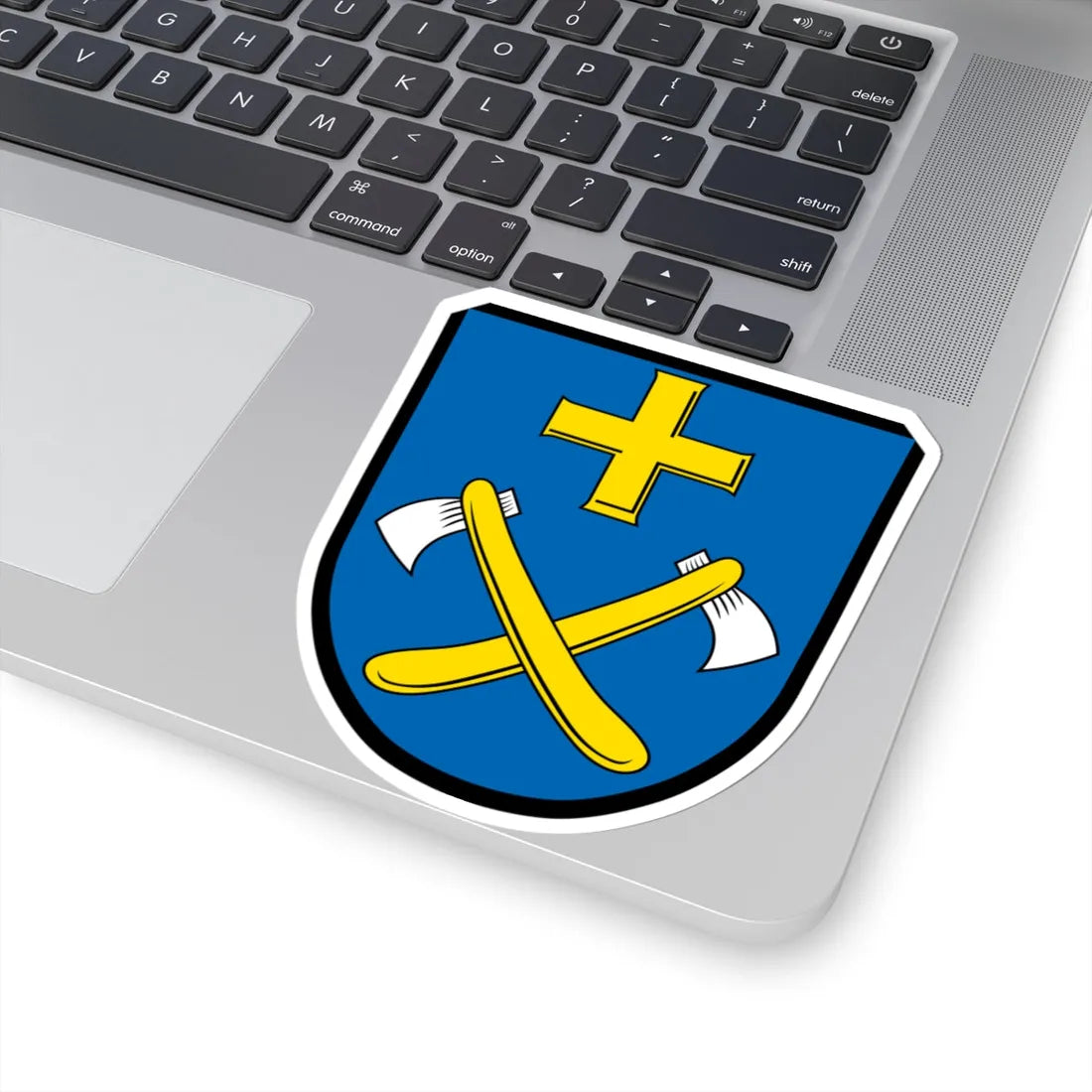 DEU Adelsried COA (Germany) (Coat of Arms) STICKER Vinyl Kiss-Cut Decal - The Sticker Space