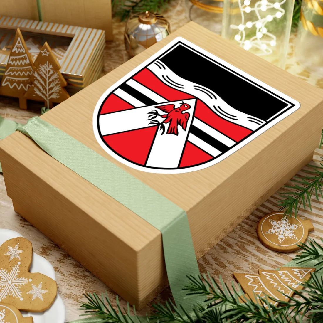 DEU Aham COA (Germany) (Coat of Arms) STICKER Vinyl Kiss-Cut Decal - The Sticker Space