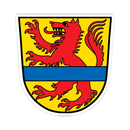 DEU Aholming COA (Germany) (Coat of Arms) STICKER Vinyl Kiss-Cut Decal 6 Inch White - The Sticker Space