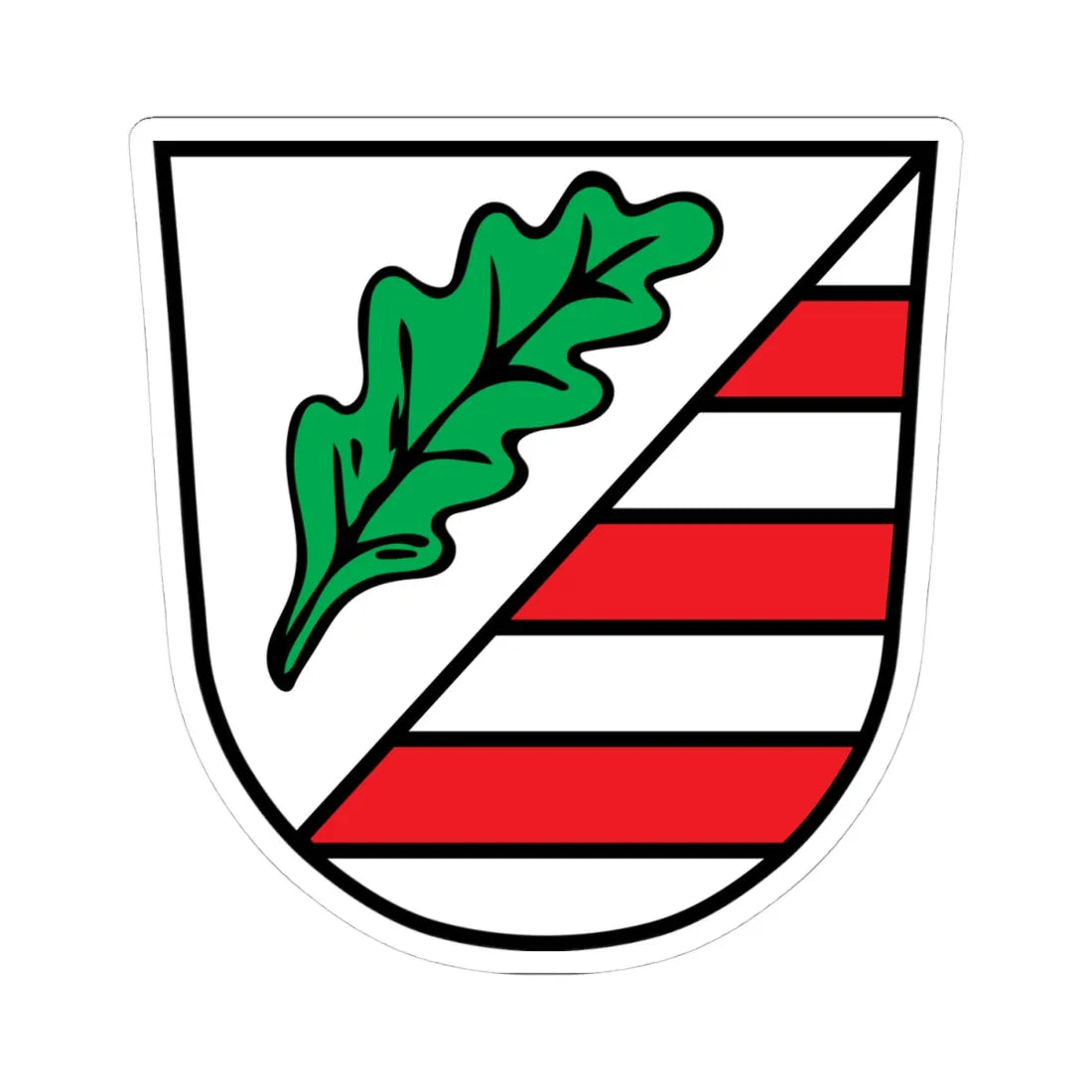 DEU Aicha vorm Wald COA (Germany) (Coat of Arms) STICKER Vinyl Kiss-Cut Decal 4 Inch White - The Sticker Space