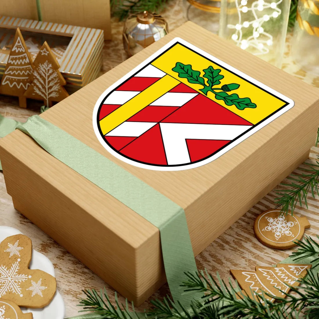 DEU Aichen COA (Germany) (Coat of Arms) STICKER Vinyl Kiss-Cut Decal - The Sticker Space