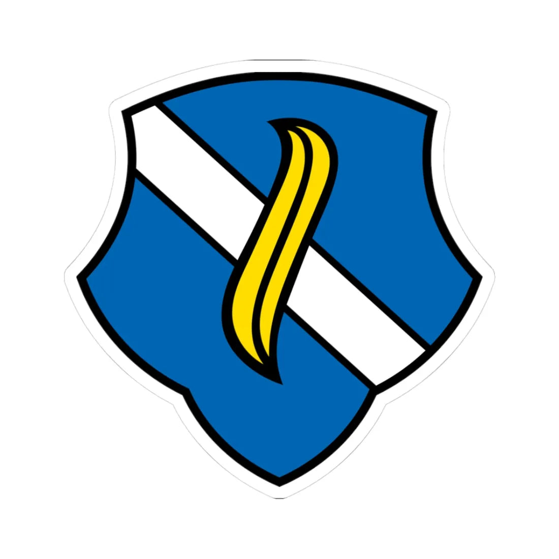 DEU Aidenbach COA deriv (Germany) (Coat of Arms) STICKER Vinyl Kiss-Cut Decal 3 Inch White - The Sticker Space