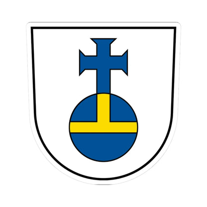 DEU Aidlingen COA (Germany) (Coat of Arms) STICKER Vinyl Kiss-Cut Decal 3 Inch White - The Sticker Space