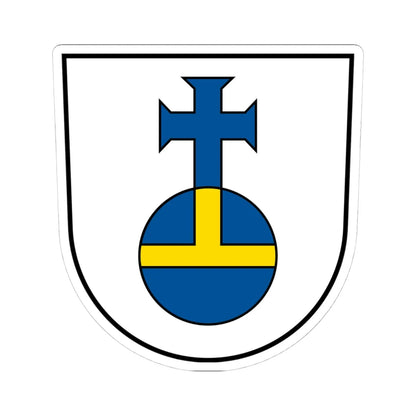 DEU Aidlingen COA (Germany) (Coat of Arms) STICKER Vinyl Kiss-Cut Decal 4 Inch White - The Sticker Space