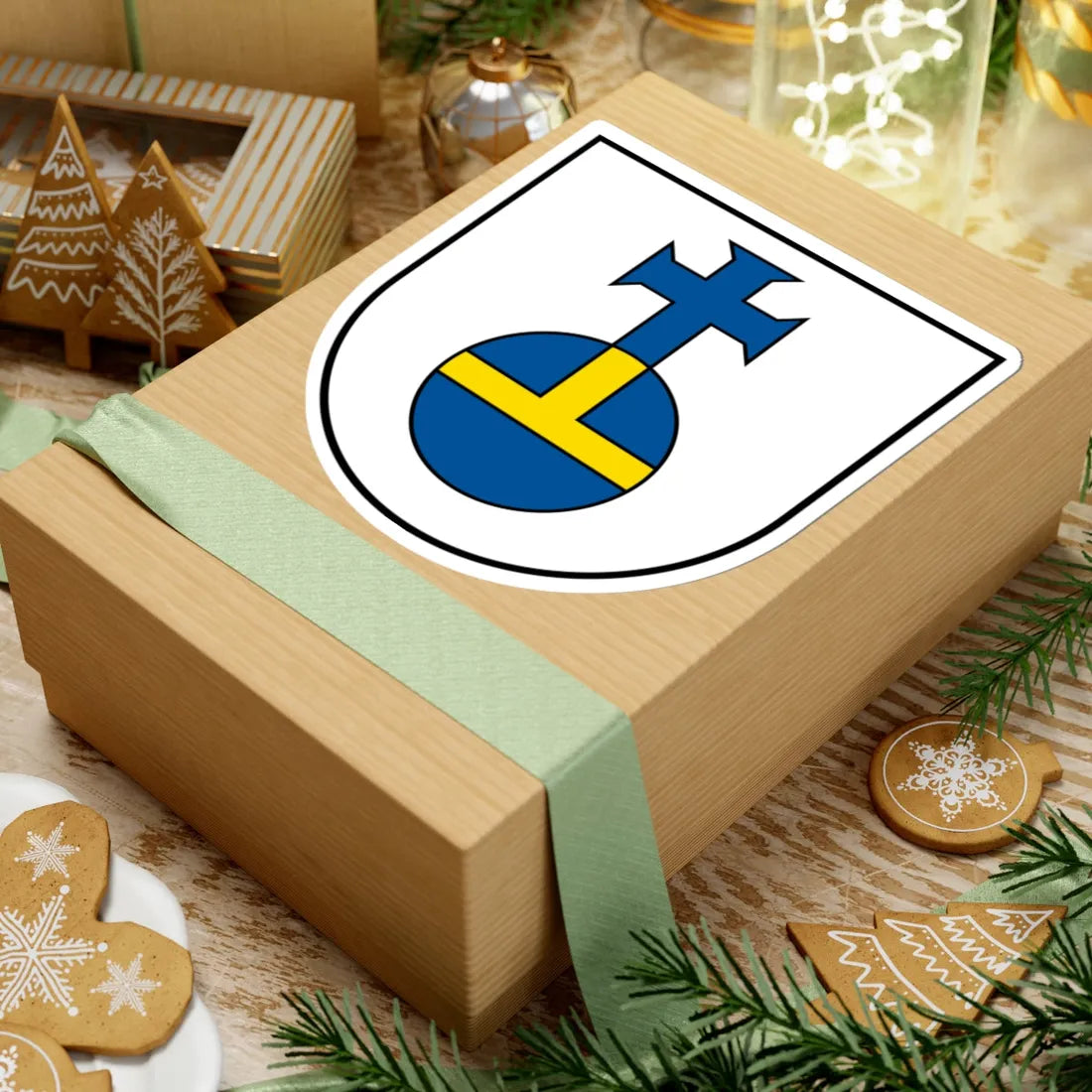 DEU Aidlingen COA (Germany) (Coat of Arms) STICKER Vinyl Kiss-Cut Decal - The Sticker Space