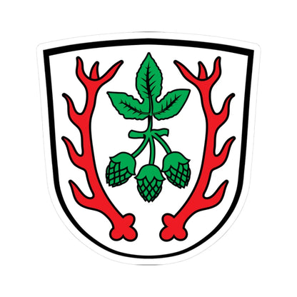 DEU Aiglsbach COA (Germany) (Coat of Arms) STICKER Vinyl Kiss-Cut Decal 3 Inch White - The Sticker Space