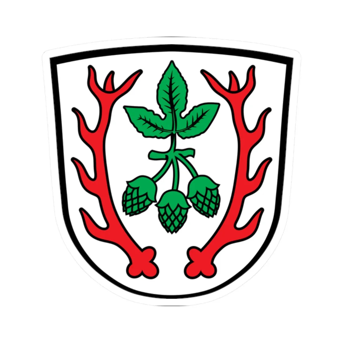 DEU Aiglsbach COA (Germany) (Coat of Arms) STICKER Vinyl Kiss-Cut Decal - The Sticker Space