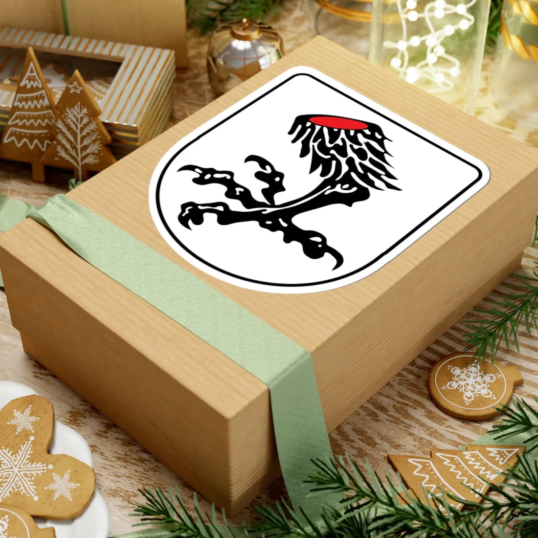 DEU Aindling COA (Germany) (Coat of Arms) STICKER Vinyl Kiss-Cut Decal - The Sticker Space