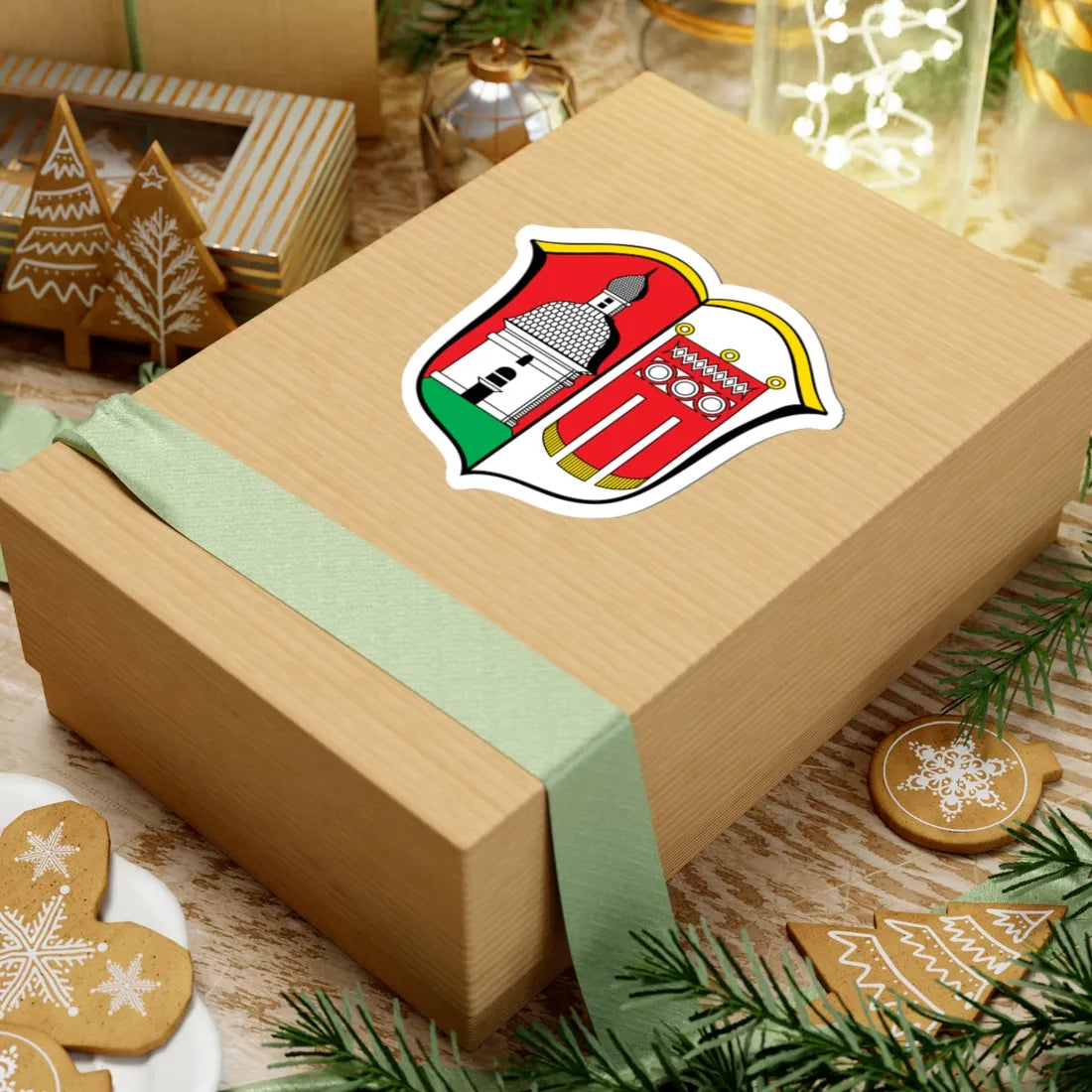 DEU Aislingen COA (Germany) (Coat of Arms) STICKER Vinyl Kiss-Cut Decal - The Sticker Space