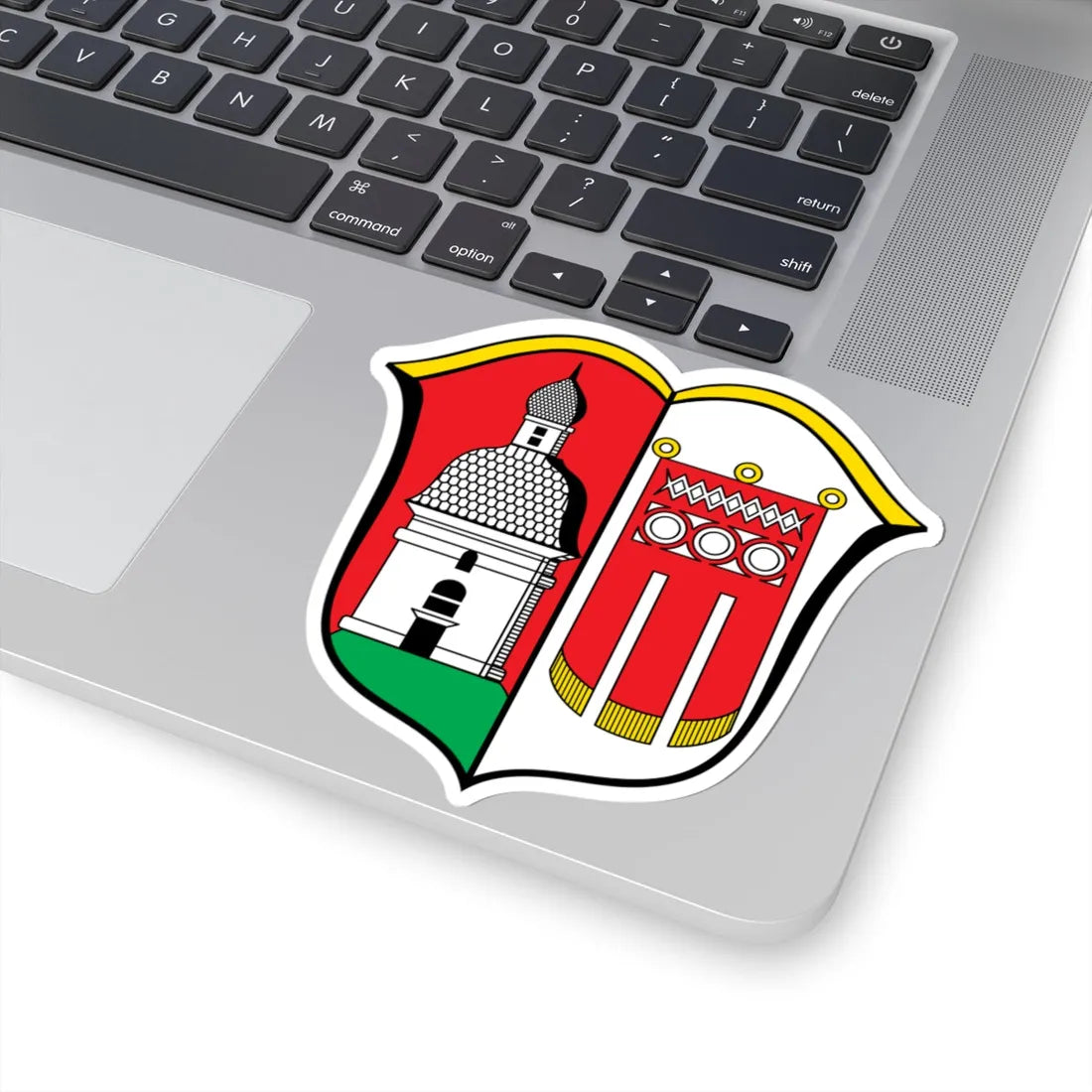 DEU Aislingen COA (Germany) (Coat of Arms) STICKER Vinyl Kiss-Cut Decal - The Sticker Space