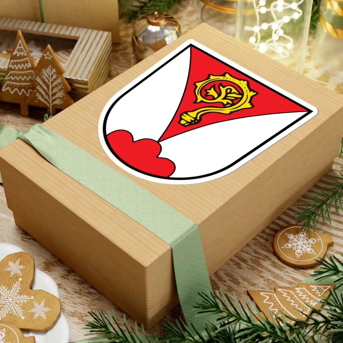 DEU Aldersbach COA (Germany) (Coat of Arms) STICKER Vinyl Kiss-Cut Decal - The Sticker Space