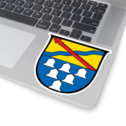 DEU Alesheim COA (Germany) (Coat of Arms) STICKER Vinyl Kiss-Cut Decal - The Sticker Space