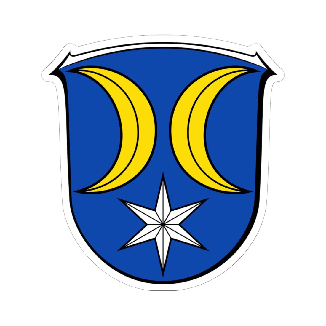 DEU Allendorf Eder COA deriv (Germany) (Coat of Arms) STICKER Vinyl Kiss-Cut Decal - The Sticker Space