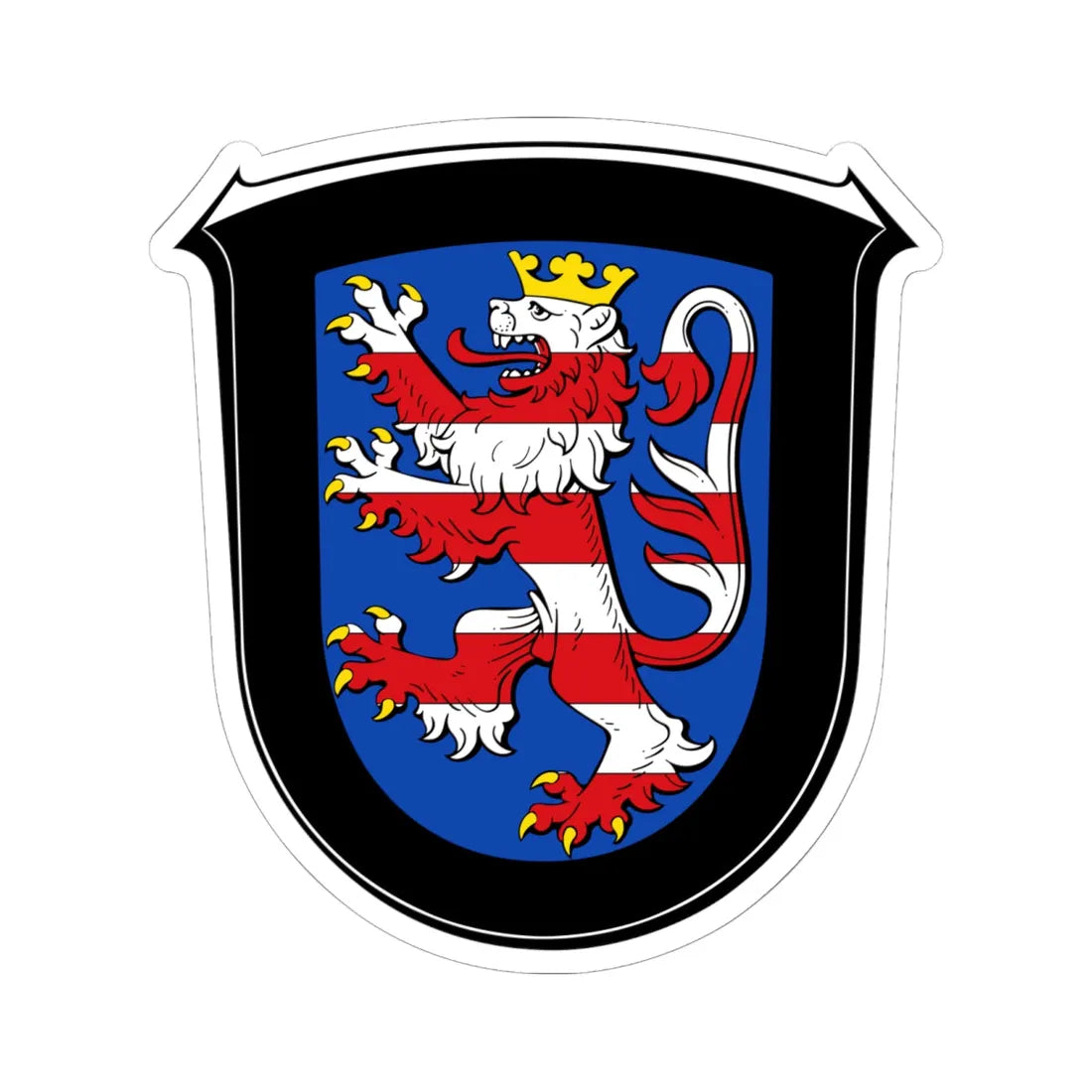 DEU Allendorf Lumda COA (Germany) (Coat of Arms) STICKER Vinyl Kiss-Cut Decal 6 Inch White - The Sticker Space