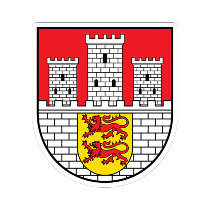 DEU Allersberg COA (Germany) (Coat of Arms) STICKER Vinyl Kiss-Cut Decal 4 Inch White - The Sticker Space