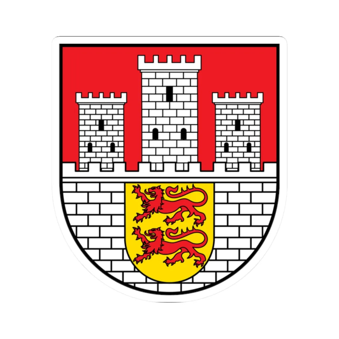 DEU Allersberg COA (Germany) (Coat of Arms) STICKER Vinyl Kiss-Cut Decal - The Sticker Space