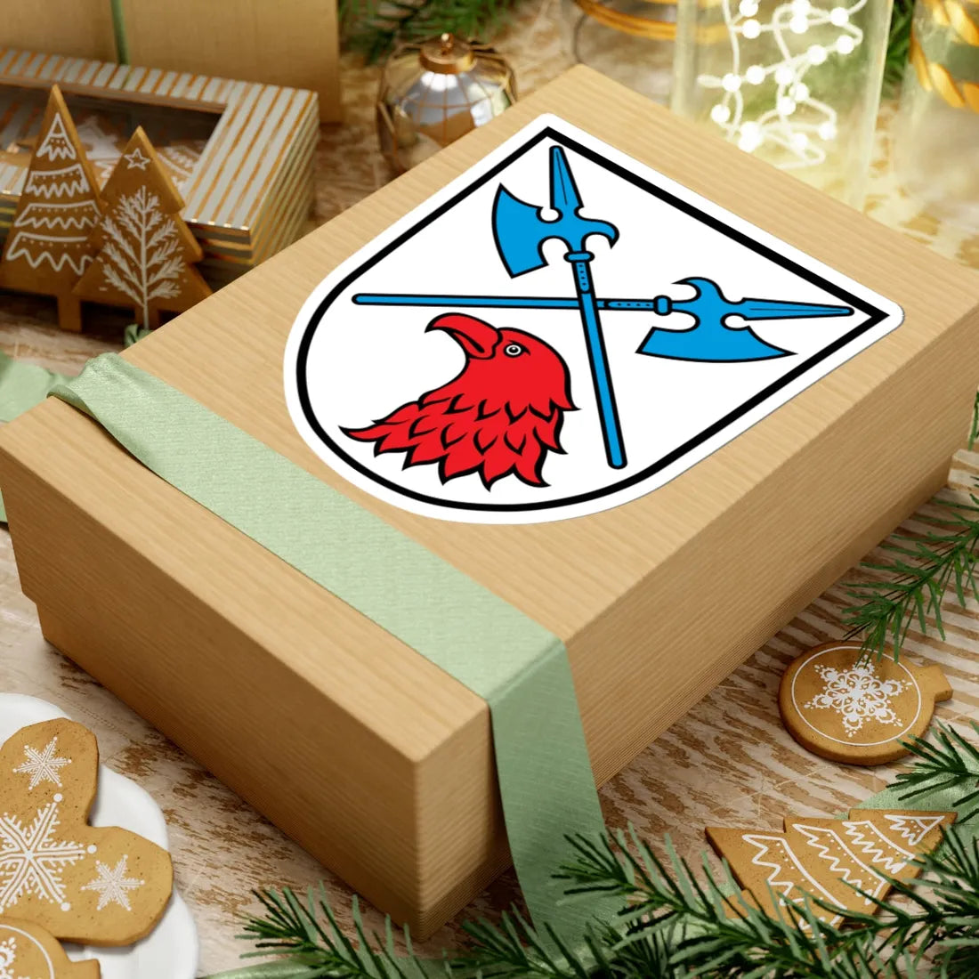 DEU Alling Oberbayern COA (Germany) (Coat of Arms) STICKER Vinyl Kiss-Cut Decal - The Sticker Space