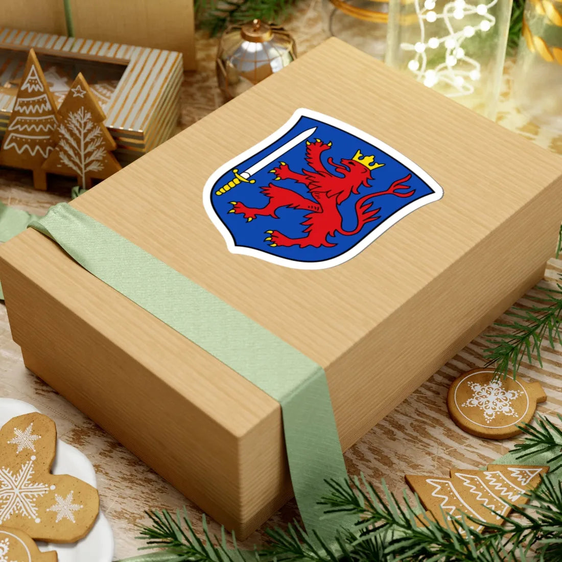 DEU Alsfeld klein COA (Germany) (Coat of Arms) STICKER Vinyl Kiss-Cut Decal - The Sticker Space