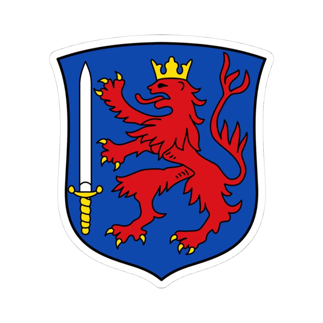 DEU Alsfeld klein COA (Germany) (Coat of Arms) STICKER Vinyl Kiss-Cut Decal - The Sticker Space