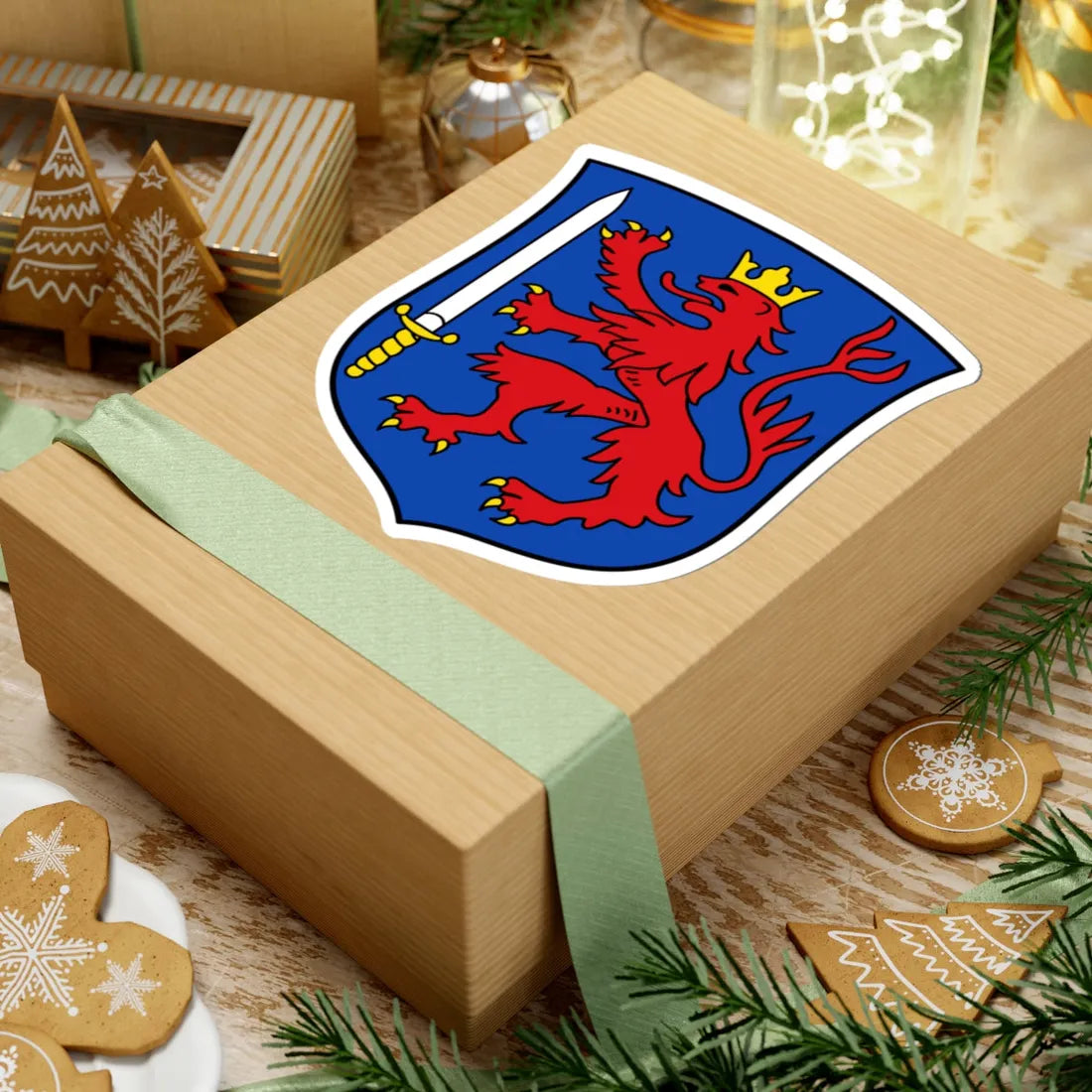 DEU Alsfeld klein COA (Germany) (Coat of Arms) STICKER Vinyl Kiss-Cut Decal - The Sticker Space