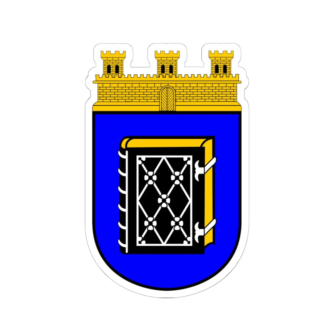 DEU Alt-Bochum COA (Germany) (Coat of Arms) STICKER Vinyl Kiss-Cut Decal 6 Inch White - The Sticker Space