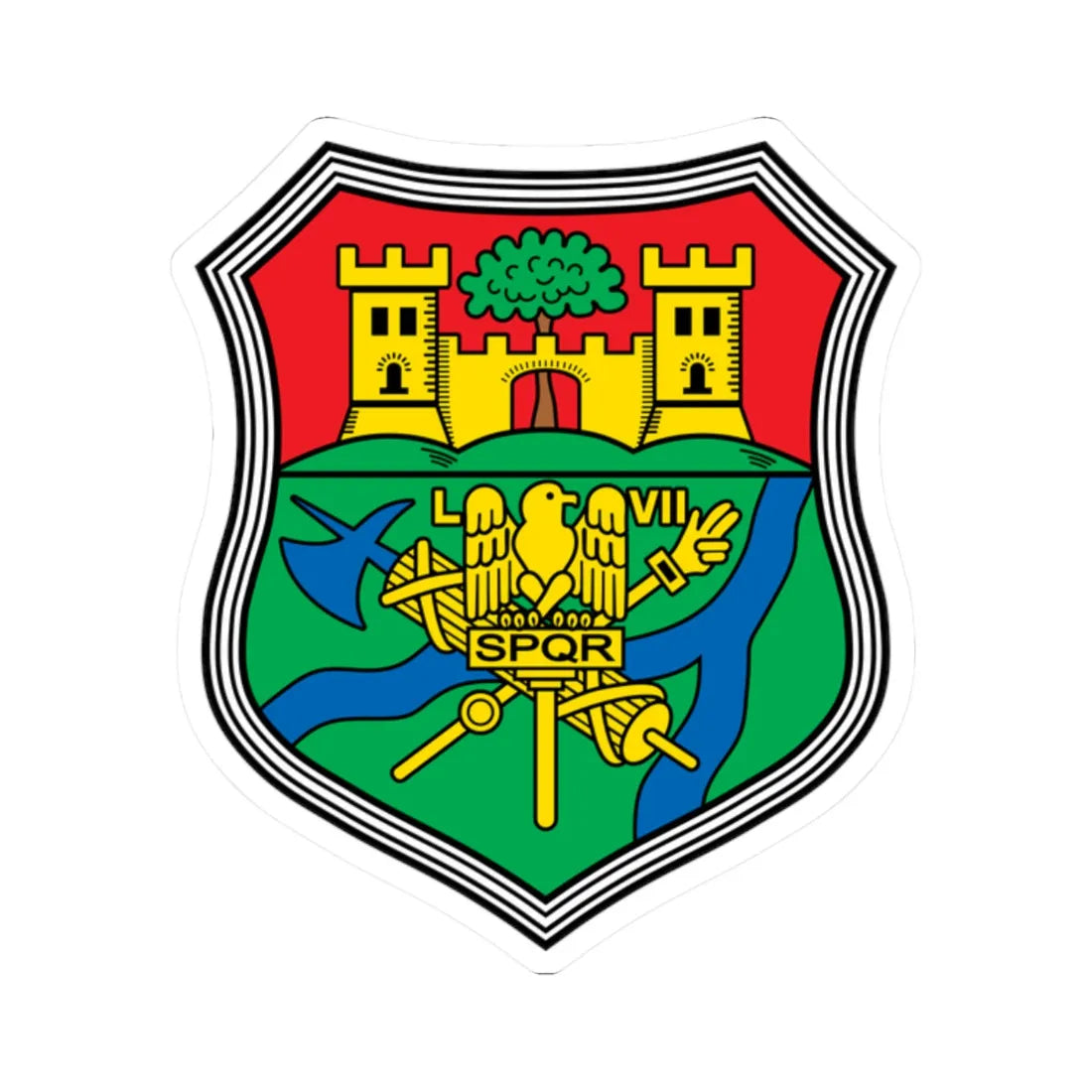 DEU Altenmarkt Alz COA (Germany) (Coat of Arms) STICKER Vinyl Kiss-Cut Decal 2 Inch White - The Sticker Space